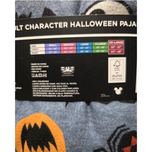 Disney Size XXL Tim Burton’s The Nightmare Before Christmas Adult Pajama Set New - Picture 6 of 7